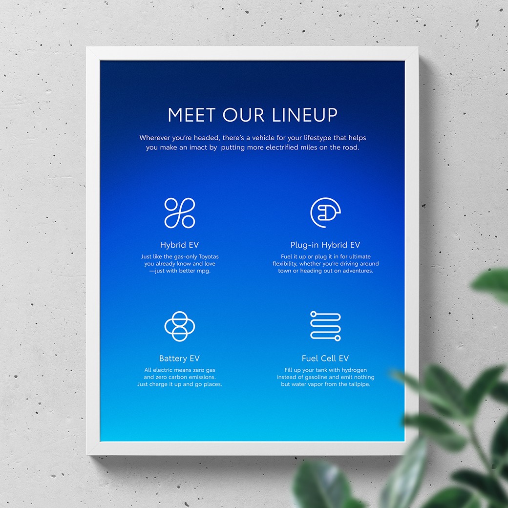 Image of the dark gradient background applied to an educational Beyond Zero poster.