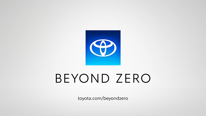 Beyond Zero end tag on screen with URL.