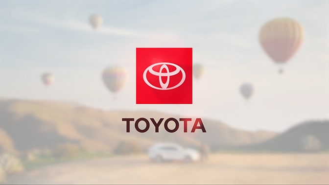 Toyota logo over a cross-dissolved image.