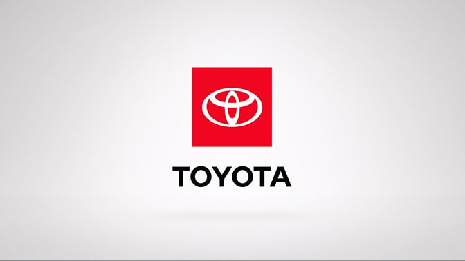 Toyota logo on white background.