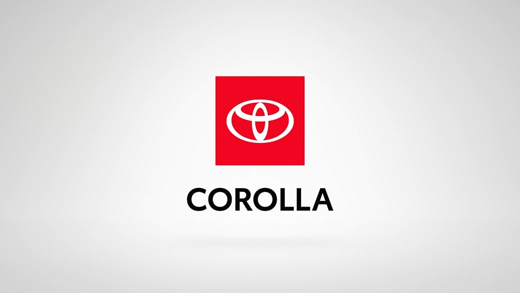 Corolla logo on white background.