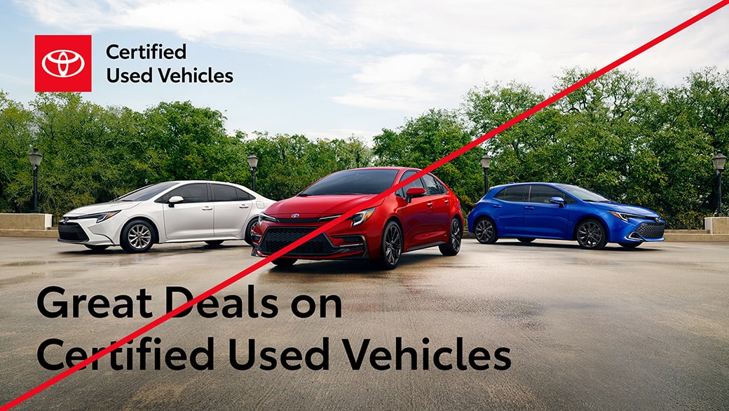 Example ad showing incorrect usage with a Certified Used Vehicles logo and a headline that reads “Great Deals on Certified Used Vehicles.”